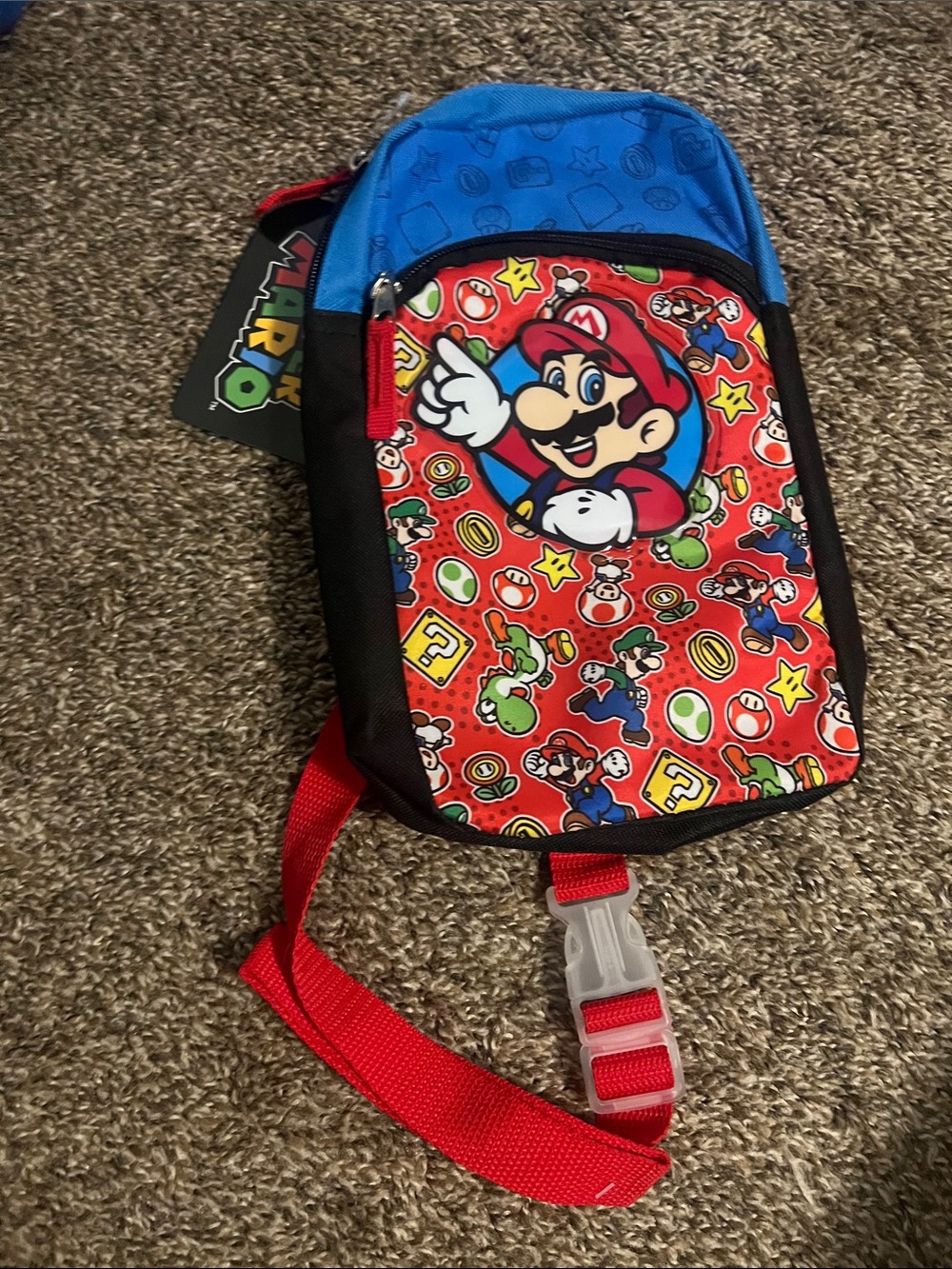 Nintendo Sling Bag in Blue, Black & Red